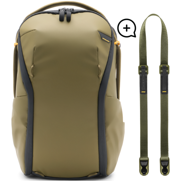 Peak Design Everyday Backpack 15L Zip v2 I Kelp + Free Leash I Kelp
