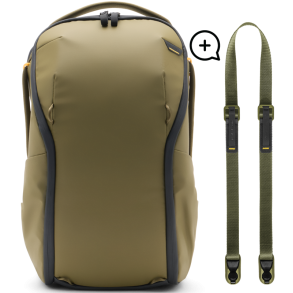 Peak Design Everyday Backpack 20L Zip v2 I Kelp + Free Leash I Kelp
