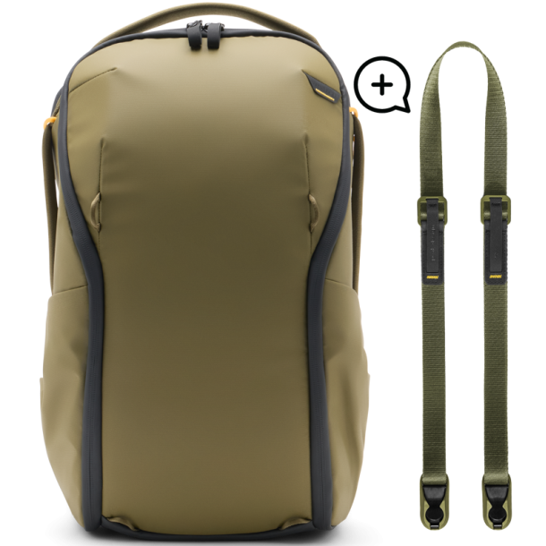 Peak Design Everyday Backpack 20L Zip v2 I Kelp + Free Leash I Kelp