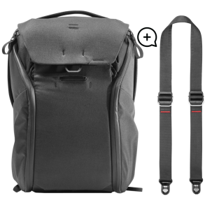 Peak Design Everyday Backpack 20L v2 I Black + Free Slide Lite Strap I Black