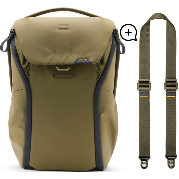 Peak Design Everyday Backpack 20L v2 I Kelp + Free Slide Lite Strap I Kelp