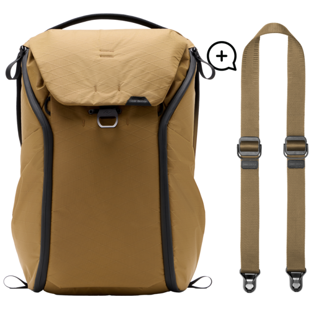 Peak Design Everyday Backpack 30L v2 I Coyote + Free Slide Lite Strap I Coyote