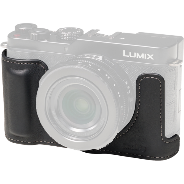 SmallRig 5698 Leather Half Case for Panasonic LUMIX L10 Black
