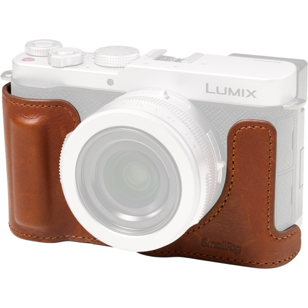 SmallRig 5699 Leather Half Case for Panasonic LUMIX L10 Brown