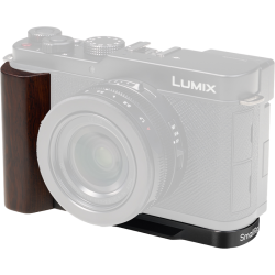 SmallRig 5942 L-Shaped Mount Plate with Wooden Handle for Panasonic LUMIX L10 Black