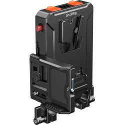 SmallRig 5881 Intelligent V-Mount Battery Adapter Plate with 15mm Dual Rod Clamp