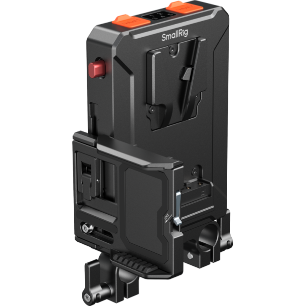 SmallRig 5881 Intelligent V-Mount Battery Adapter Plate with 15mm Dual Rod Clamp
