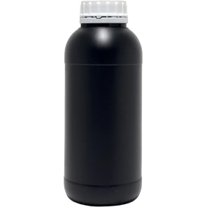 Ars-Imago Black HDPE bottle 1 Litre with screw cap