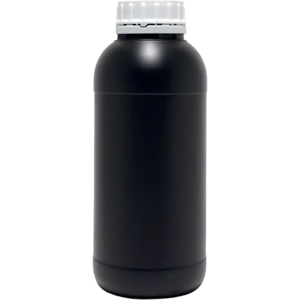 Ars-Imago Black HDPE bottle 1 Litre with screw cap