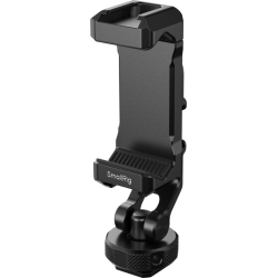 SmallRig 6661 PC-T1 Metal Phone Clamp with Triple Cold Shoe Mounts