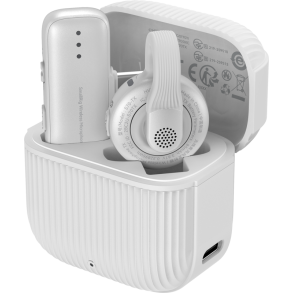 SmallRig 5719 S70-C1 Wireless Microphone with USB-C Adapter for Phones White