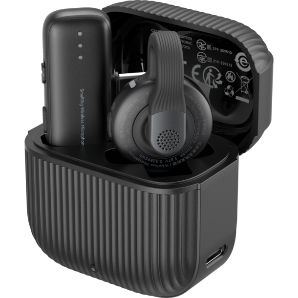 SmallRig 6546 S70-C1 Wireless Microphone with USB-C Adapter for Phones Black