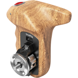 SmallRig 3324 Rosette Side Handle Wood with Record Start/Stop Remote Trigger