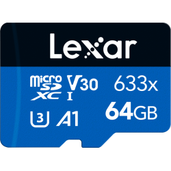 Lexar 633X microSDHC/SDXC no adapter (V30) R95/W45 64GB