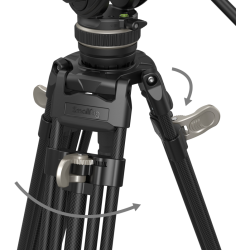 SmallRig 3989 Heavy-Duty Carbon Fiber Video Tripod Kit FreeBlazer