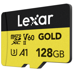 Lexar microSD GOLD UHS-II, R280/W100 C10/A1/U3 (V60) 128GB