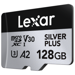 Lexar microSDXC Professional SILVER Plus UHS-I/U3/A2/4K R205/W150 (V30) 128GB