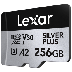 Lexar microSDXC Professional SILVER Plus UHS-I/U3/A2/4K R205/W150 (V30) 256GB