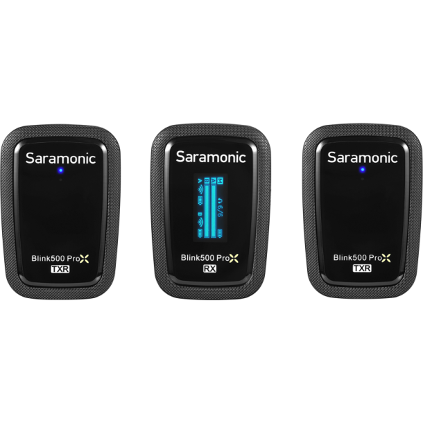 Saramonic Blink 500 ProX B2R 2.4GHz Dual-Channel Wireless Microphone System with Charging Case