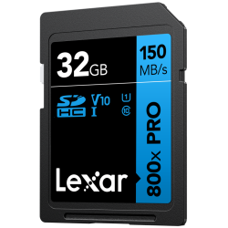 Lexar SDHC 800x Pro UHS-I C10 (V10) U1 R150 32GB