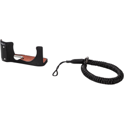 SmallRig 4879 Camera Leather Half Case Kit for FUJIFILM X-M5 Black