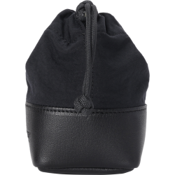 Artisan &amp; Artist | ACAM-LP120 | Fabric and Leather Lens Pouch (S) Black