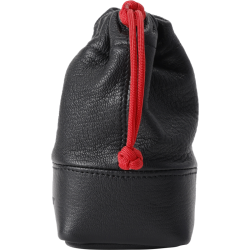 Artisan &amp; Artist | ACAM-LPL140 | Full Leather Lens Pouch (M) Black