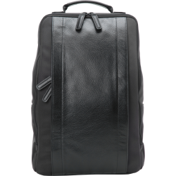 Artisan &amp; Artist | RR4-06C | Leather Panel Backpack, Black