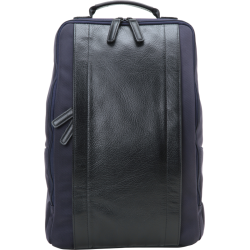 Artisan &amp; Artist | RR4-06C | Leather Panel Backpack, Navy