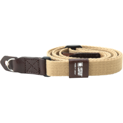 Artisan &amp; Artist | ACAM-100A | Slim &amp; Soft Cloth Camera strap - Leica M/mirrorless (w/Ring) Beige