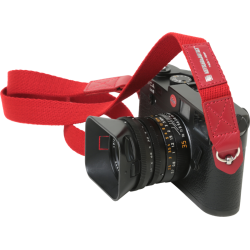 Artisan &amp; Artist | ACAM-102 | Slim Cloth Strap (w/Ring-type/Eyelets) Red