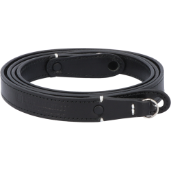 Artisan &amp; Artist | ACAM-288 | Leather Strap with Longer Length (w/Ring-type/Eyelets) Black