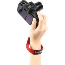 Artisan &amp; Artist | ACAM-296 | Wrist Cloth Strap, thin paracord (w/Loop) Red