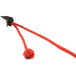 Artisan &amp; Artist | ACAM-P12 | Flynn Camera Paracord Strap w/adjust lengths in Leather (w/Loop) Red