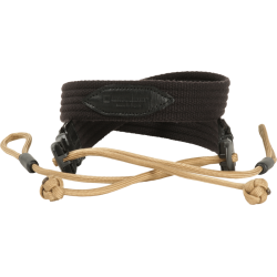 Artisan &amp; Artist | ACAM-P25 | Wide Length Parachute Cord Strap w/adjustable lengths (d-ring) Tan