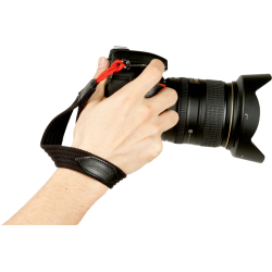 Artisan &amp; Artist | ACAM-P25H | Parachute Cord Hand Strap for full-frame DSLRs (d-ring) Red