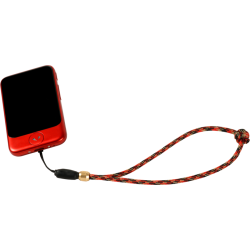 Artisan &amp; Artist | ACAM-P04H | Multi Paracord Hand strap w/ Celtic button knot (w/Loop) Red/Black