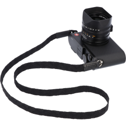 Artisan &amp; Artist | ACAM-317 | Silk Camera Strap w/ Traditional Japanese Pattern, BLK