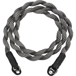 Artisan &amp; Artist I ACAM-708 I Spiral Cord Strap (Long), Black/White
