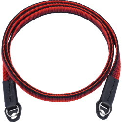 Artisan &amp; Artist I ACAM-322A I Silk camera strap (Long), Black/Red