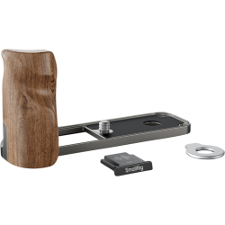 SmallRig 5394 L-Shaped Mount Plate with Wooden Handle for FUJIFILM X half Charcoal Silver