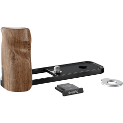 SmallRig 5224 L-Shaped Mount Plate with Wooden Handle for FUJIFILM X half Black