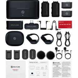 Hollyland LARK MAX 2 Ultimate Combo with OWS Monitor Earphone + Camera RX + USB-C RX