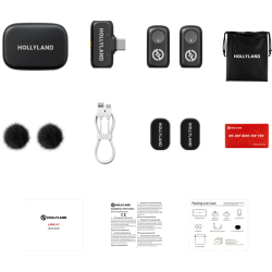Hollyland LARK A1 Duo with USB-C RX + Charging Case