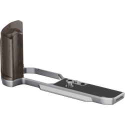 SmallRig 5707 L-Shaped Mount Plate with Wooden Handle for Nikon Z f Silver