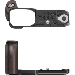 SmallRig 5906 L-Shaped Mount Plate with Wooden Handle for Nikon ZR