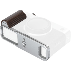SmallRig 6236 L-Shaped Mount Plate with Wooden Handle for FUJIFILM X-E5 (Ebony, Silver)