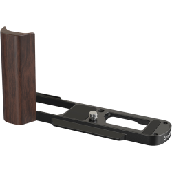 SmallRig 5942 L-Shaped Mount Plate with Wooden Handle for Panasonic LUMIX L10 Black