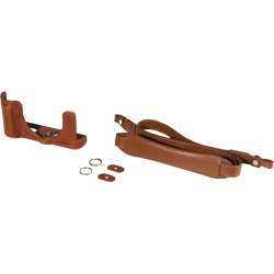 SmallRig 6275 Leather Half Case Kit for Panasonic LUMIX L10 Brown