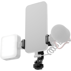 SmallRig 6661 PC-T1 Metal Phone Clamp with Triple Cold Shoe Mounts